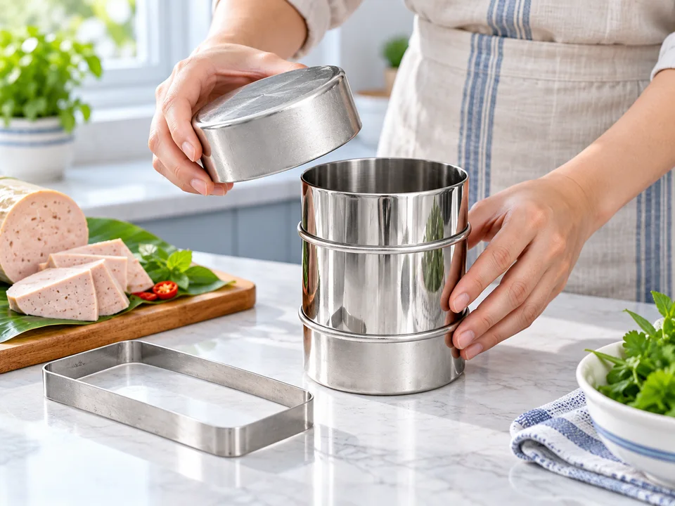 Minh họa AI thao tác cầm nắp bên cạnh thân khuôn